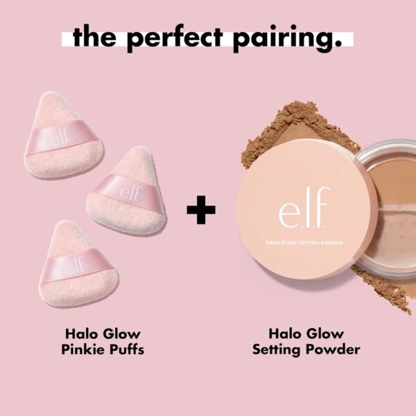 e.l.f. Halo Glow Pinkie Puffs, Finger-sized, Mini Puff - Image 4